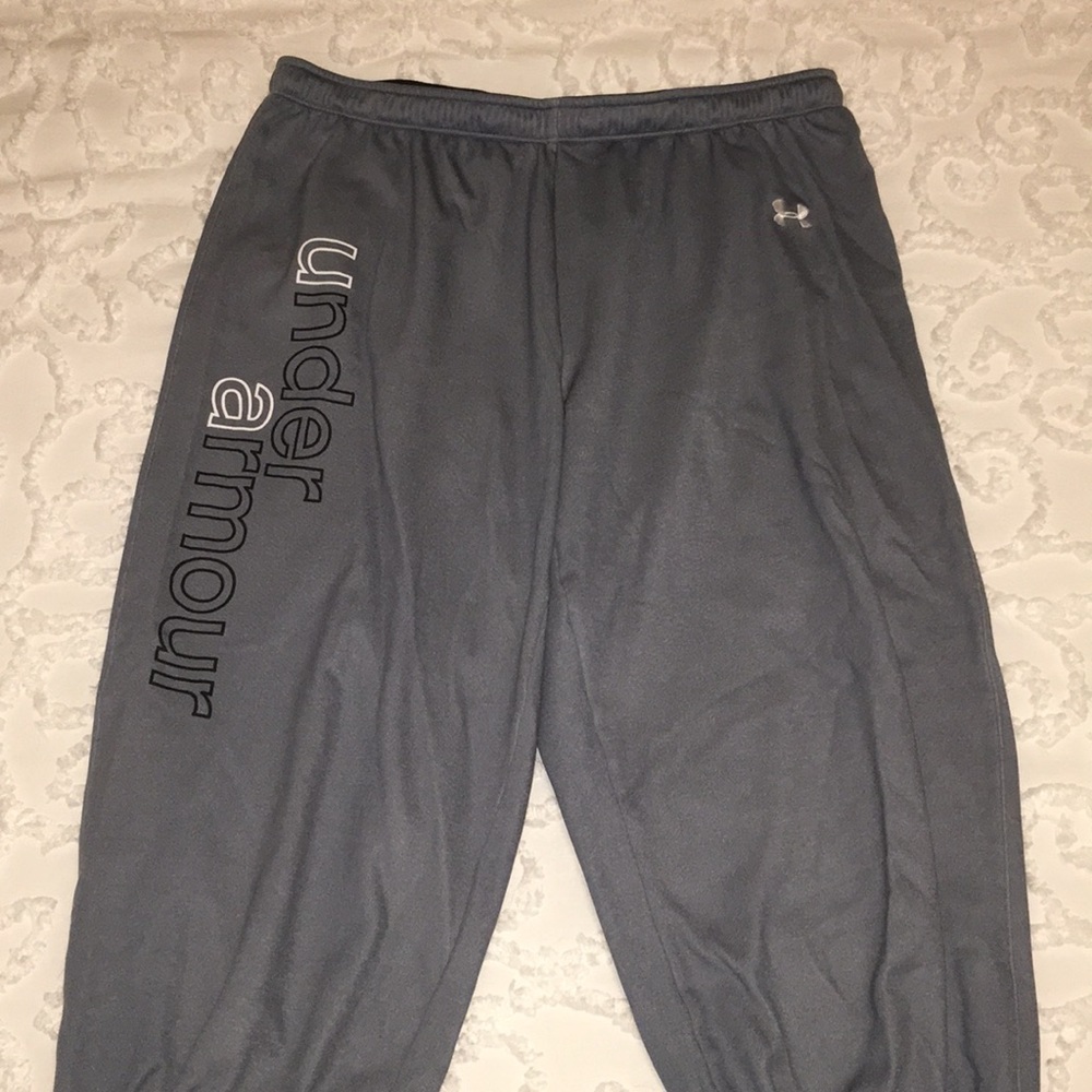 Gray Under Armour Crop Sweatpants